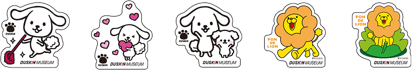 キャラクターステッカー（全5種類）